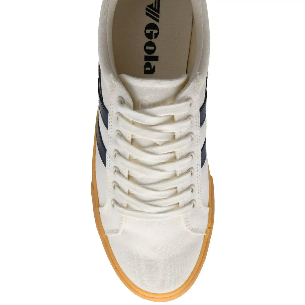 Vegan Gola Classics Men's Varsity Sneakers - Off White/Navy/Deep Red/Gum