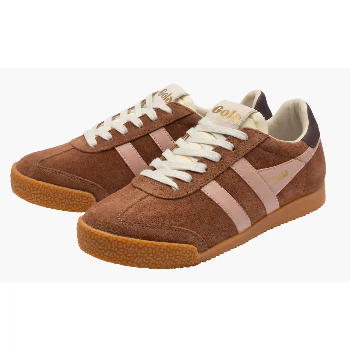 Gola Classics Women's Elan Sneakers - Umber/Pearl Pink/Cocoa