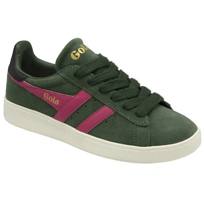 Gola Classics Women's Aztec Sneakers - Evergreen/Hot Fuchsia/Black