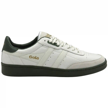 Gola Classics Men's Contact Leather Sneakers - White/White/Dark Khaki