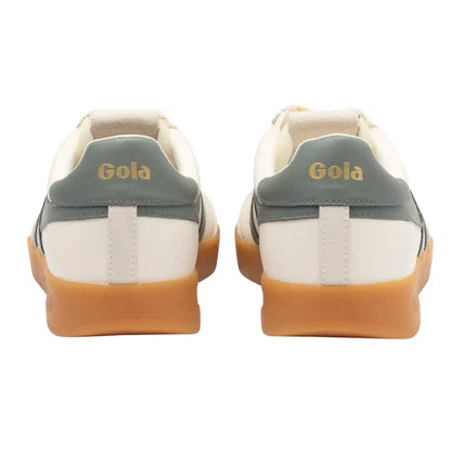 Gola Classics Men's Cyclone Leather Sneakers - Off White/Conifer/Gum