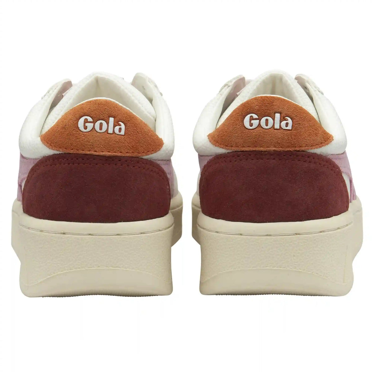 Gola Classics Women's Grandslam Trident Sneakers - White/Candy/Moody Orange