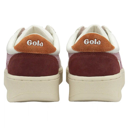 Gola Classics Women's Grandslam Trident Sneakers - White/Candy/Moody Orange