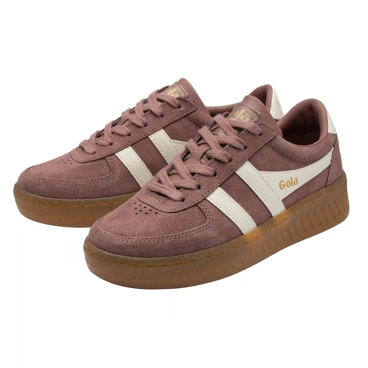 Gola Classics Women's Grandslam Suede Sneakers - Brownrose/Off White/Gum