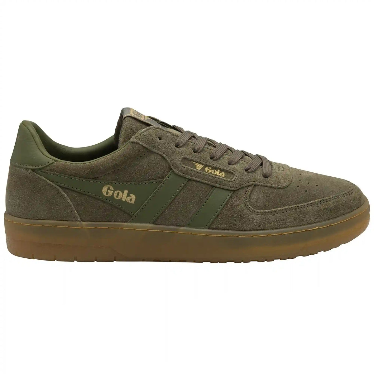 Gola Classics Men's Hawk Suede '86 Sneakers - Khaki/Gum