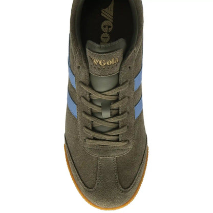 Gola Classics Men's Harrier Suede Sneakers - Khaki/Vista Blue