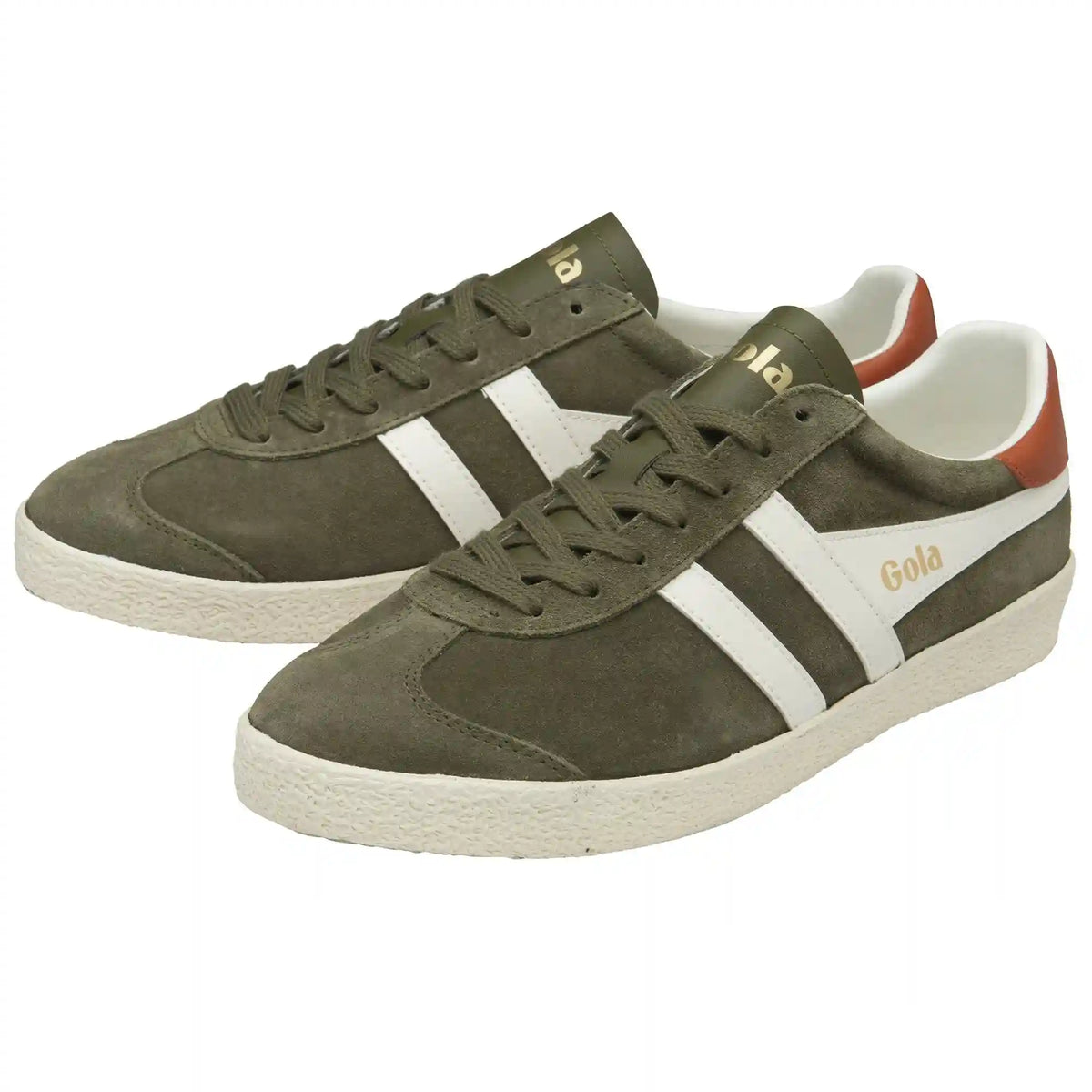 Gola Classics Men's Medallist Sneakers - Khaki/Off White/Moody Orange