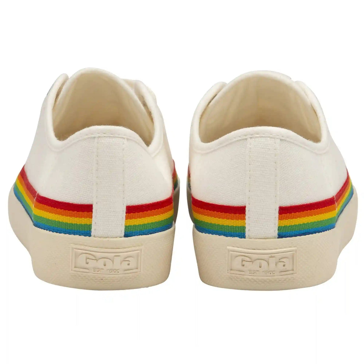 Vegan Gola Classics Women's Coaster Rainbow Drop - Off White/Multi