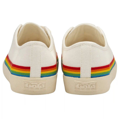 Vegan Gola Classics Women's Coaster Rainbow Drop - Off White/Multi