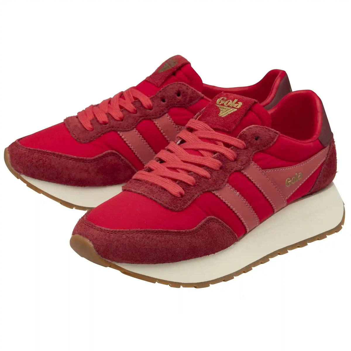 Gola Classics Women's Arizona Sneakers - Red/Deep Red/Coral