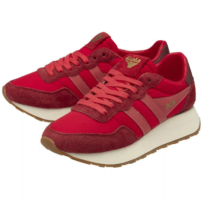 Gola Classics Women's Arizona Sneakers - Red/Deep Red/Coral