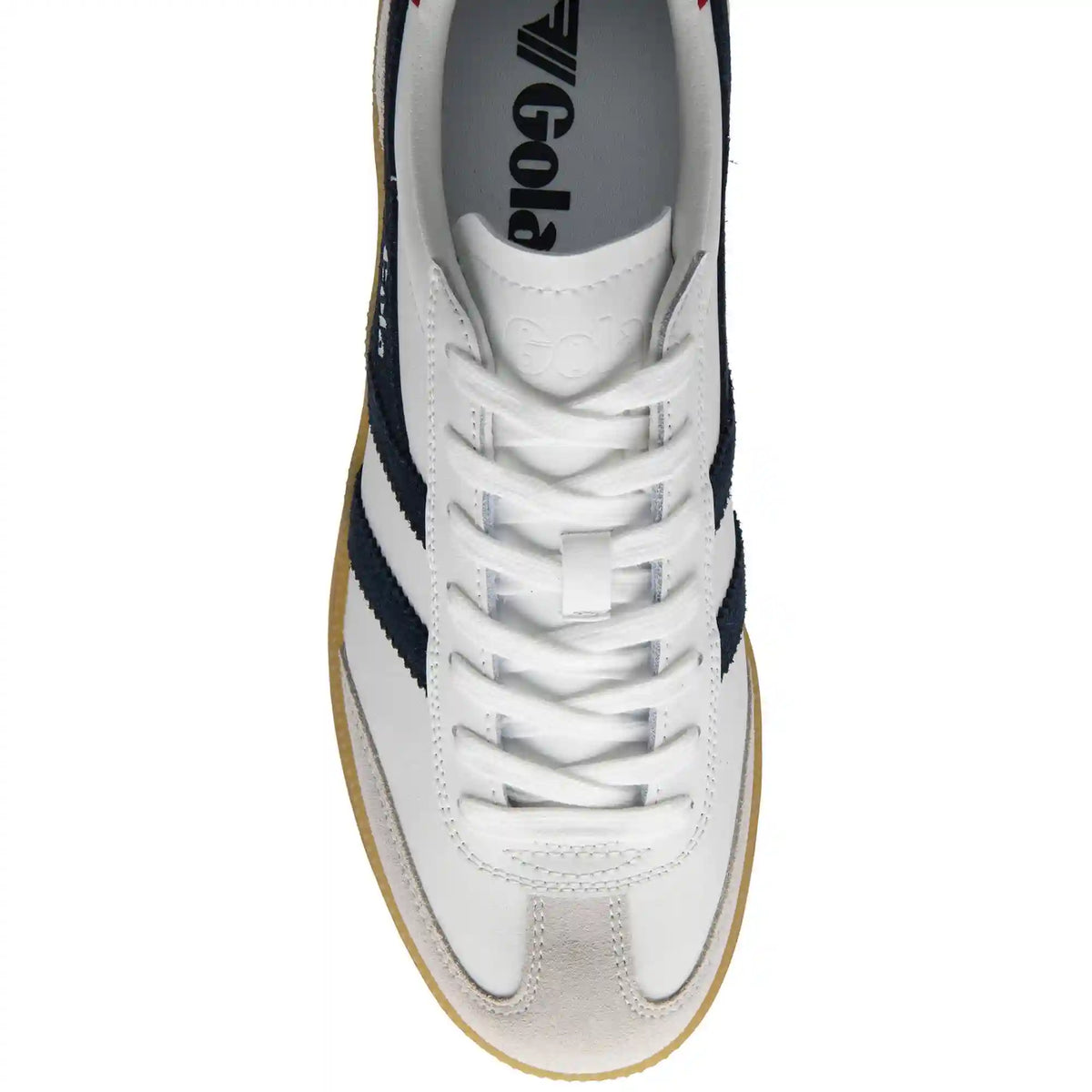 Gola Classics Men's Viper Leather Sneakers - White/Navy/Red/Gum