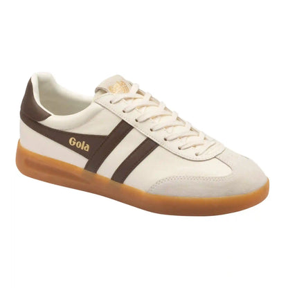 Gola Classics Men's Cyclone Leather Sneakers - Off White/Root/Gum