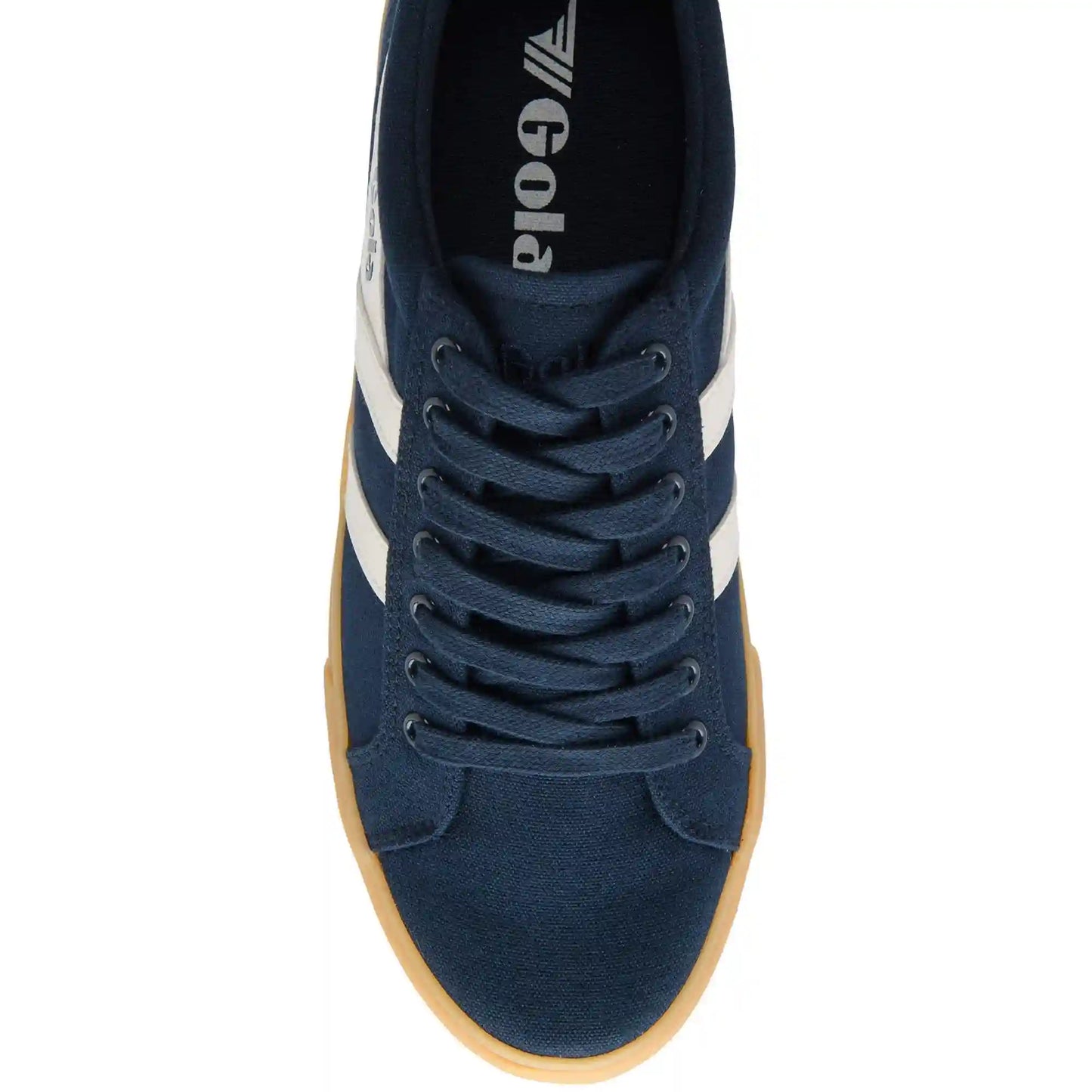 Vegan Gola Classics Men's Varsity Sneakers - Navy/Off White/Deep Red/Gum