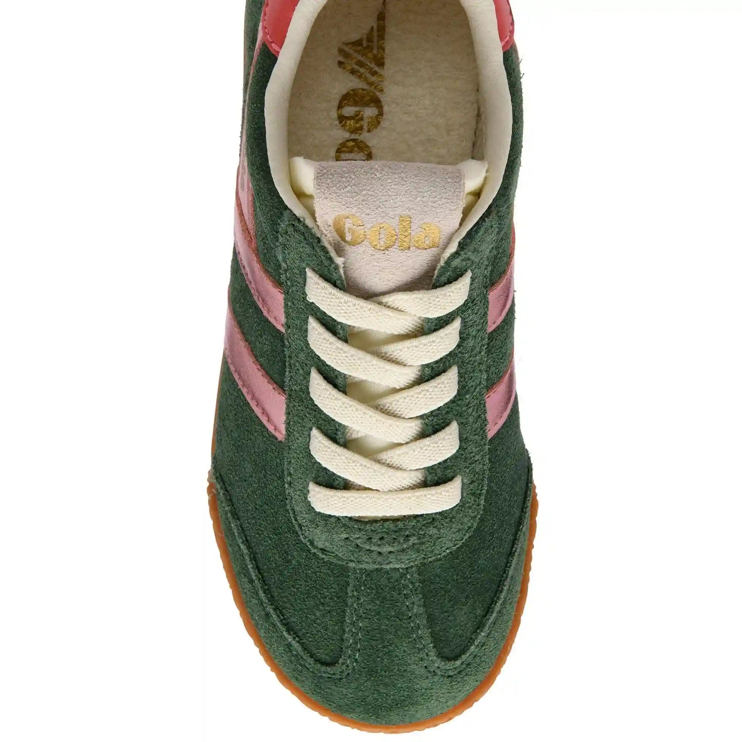 Gola Classics Kids' Elan Glitz Sneakers - Evergreen/Pink/Coral