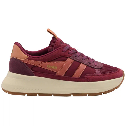 Gola Classics Women's Phoenix Sneakers - Cerise/Windsor Wine/Terracotta