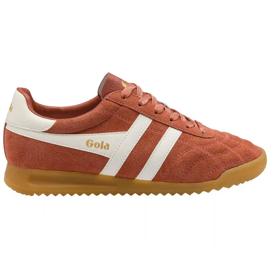 Gola Classics Women's Stadium Suede Sneakers - Orange Spice/Off White