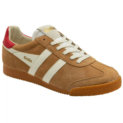 Gola Classics Women's Elan Sneakers - Caramel/Off White/Deep Red