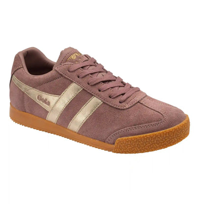 Gola Classics Women's Harrier Mirror Sneakers - Brownrose/Gold/Gum