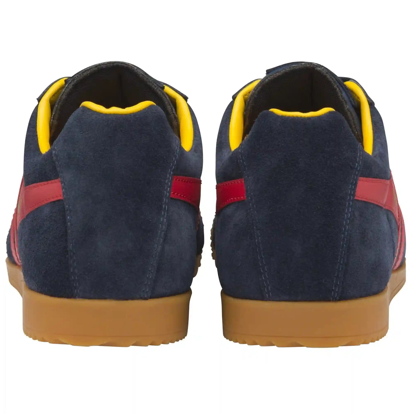Gola Classics Women's Harrier Suede Sneakers - Navy/Red/Sun