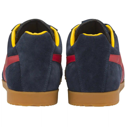 Gola Classics Women's Harrier Suede Sneakers - Navy/Red/Sun