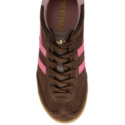 Gola Classics Women's Torpedo Sneakers - Dark Brown/Fluro Pink/Chalk Pink