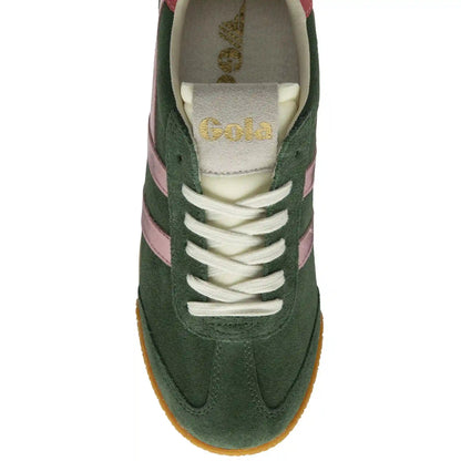 Gola Classics Women's Elan Glitz Sneakers - Evergreen/Pink/Coral