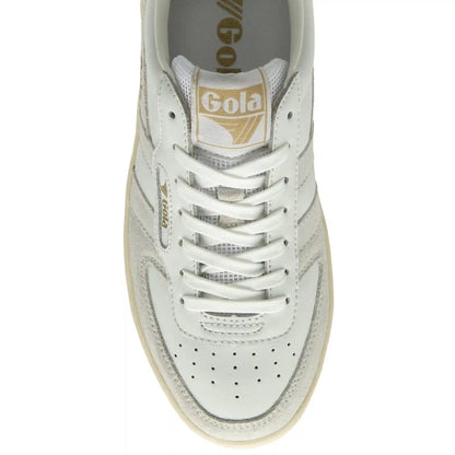 Gola Classics Women's Hawk Sneakers - White/White/Gold