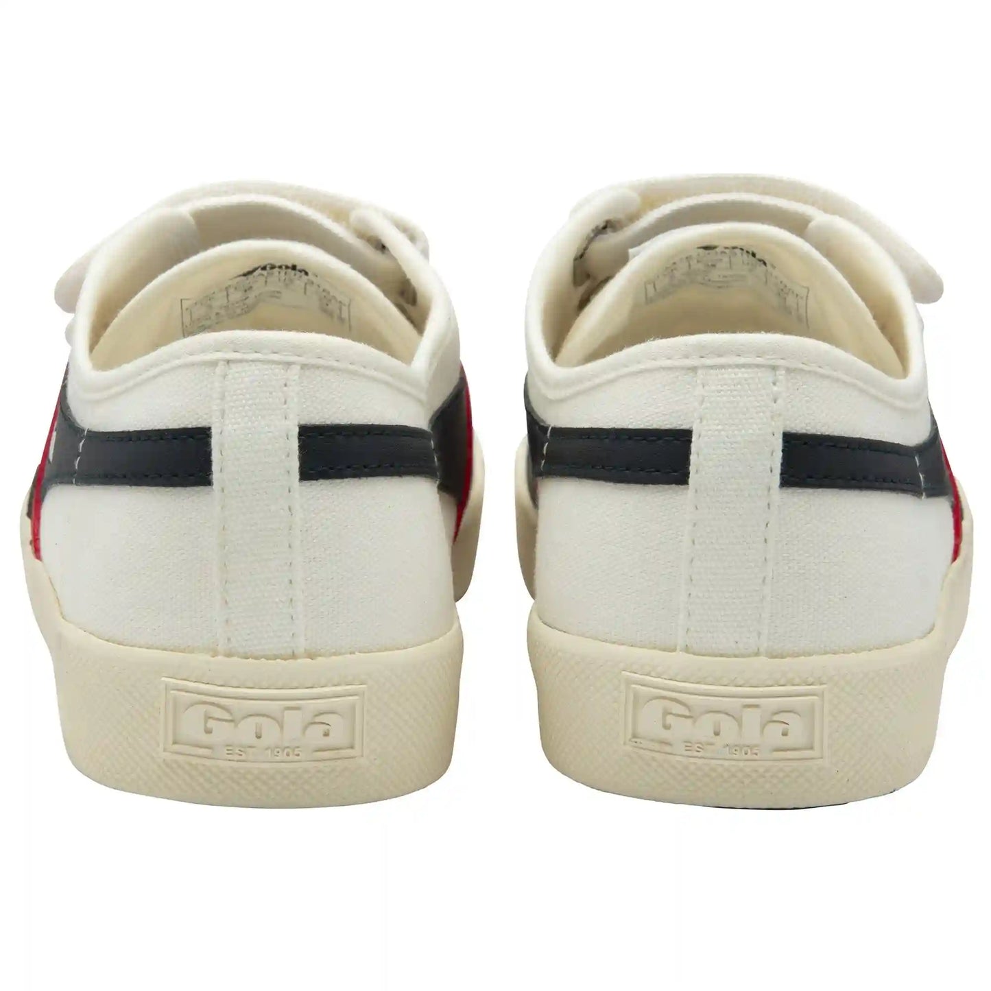 Vegan Gola Classics Women's Coaster Strap Sneakers - Off White/Navy/Red