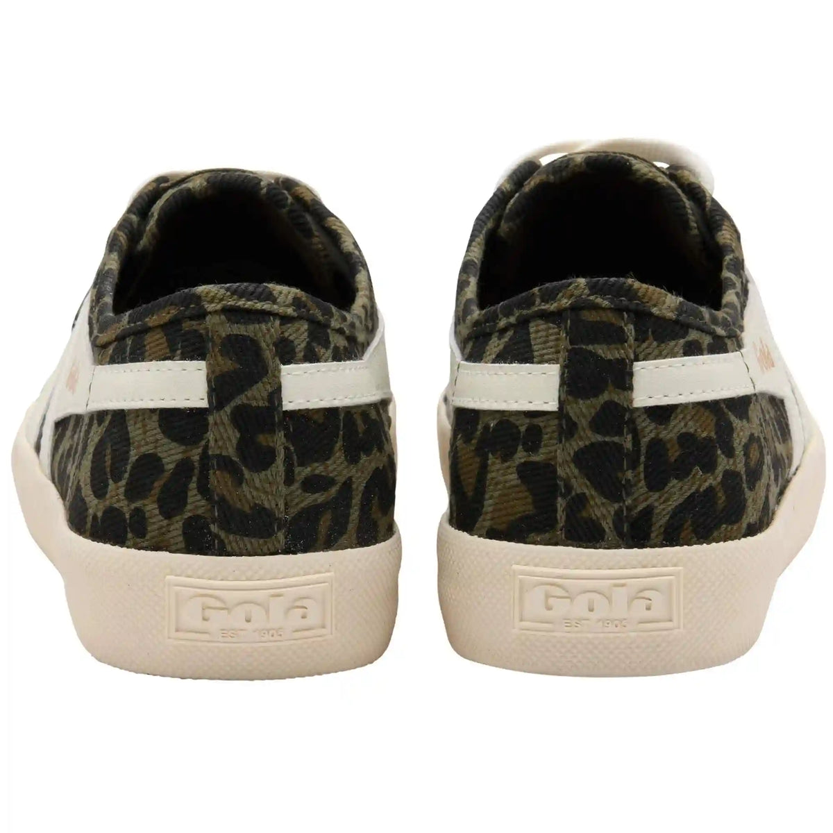 Vegan Gola Classics Women's Coaster Leopard - Khaki/Off White