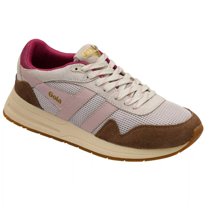 Gola Classics Women's Delta Sneakers - Off White/Otter/Chalk Pink