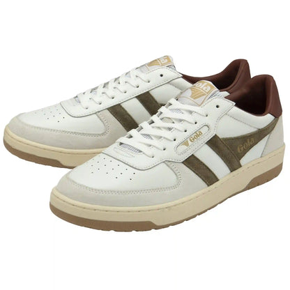 Gola Classics Men's Hawk Sneakers - White/Khaki/Rust