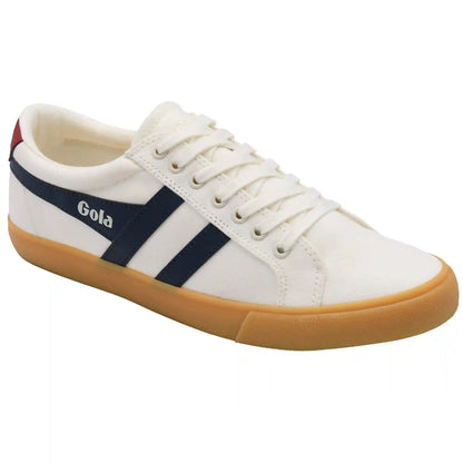 Vegan Gola Classics Men's Varsity Sneakers - Off White/Navy/Deep Red/Gum