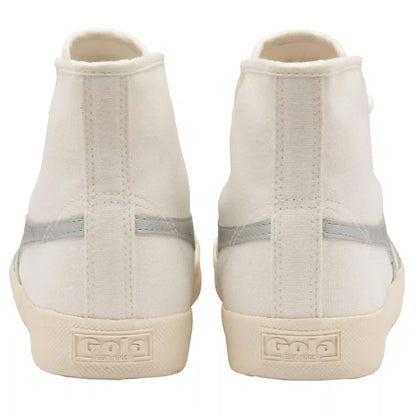 Vegan Gola Classics Women's Coaster Flame High - Off White/Silver