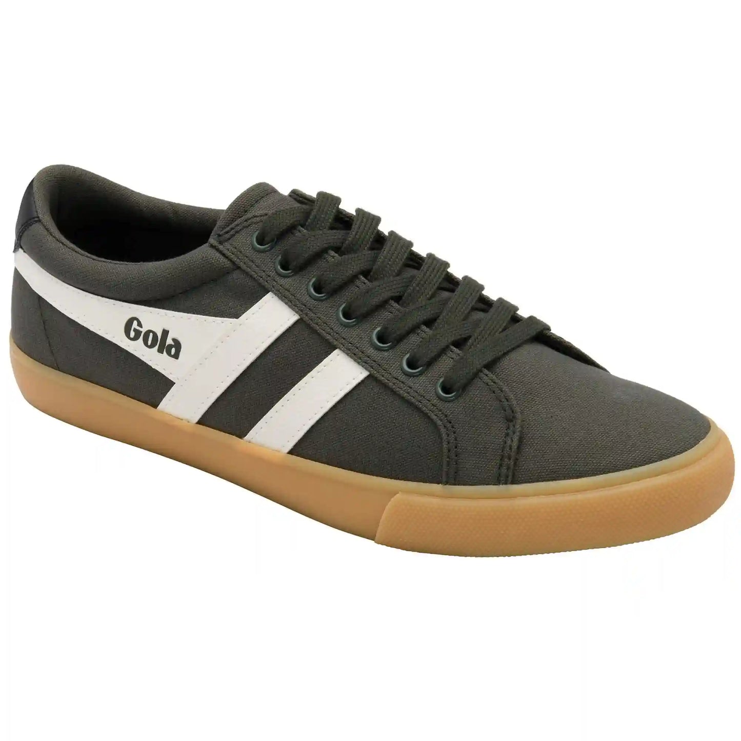 Vegan Gola Classics Men's Varsity Sneakers - Dark Khaki/Off White/Black/Gum