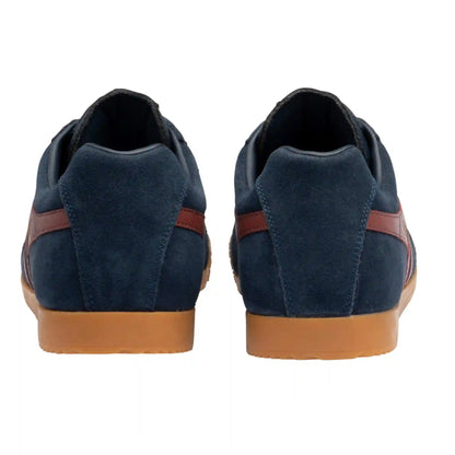 Gola Classics Men's Harrier Suede Sneakers - Navy/Red/Ochre