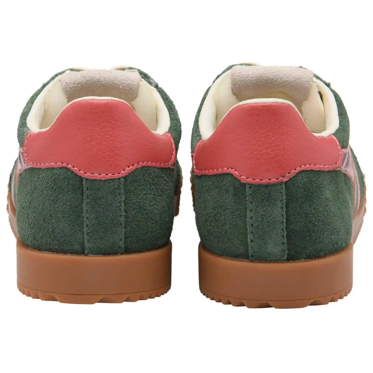Gola Classics Kids' Elan Glitz Sneakers - Evergreen/Pink/Coral