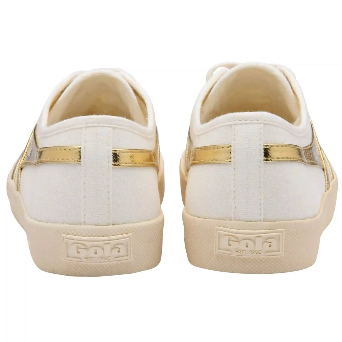 Vegan Gola Classics Women's Coaster - Off White/Gold