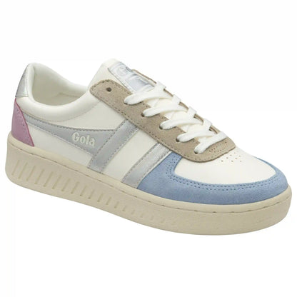 Gola Classics Women's Grandslam Quadrant Sneakers - Off White/Air/Silver/Candy