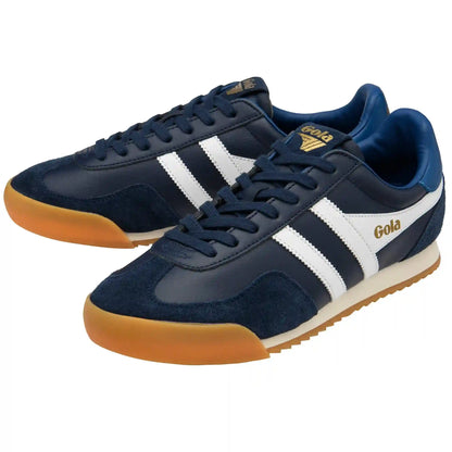 Gola Classics Men's Europa Leather Sneakers - Navy/White/Marine Blue