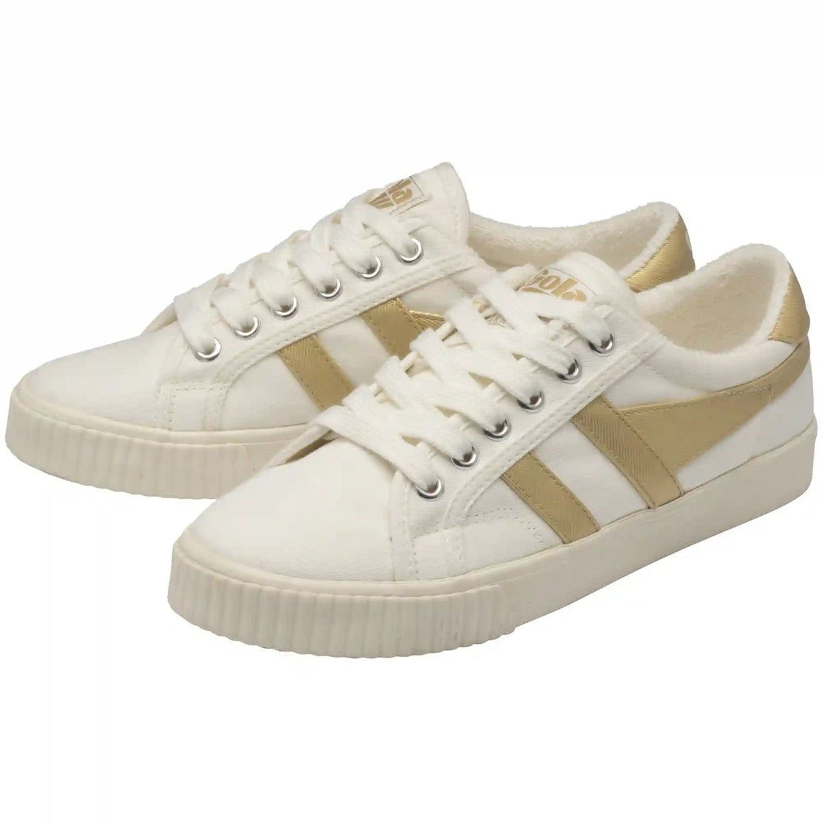 Gola Classics Women's Tennis Mark Cox Sneakers - Off White/Gold Pearl