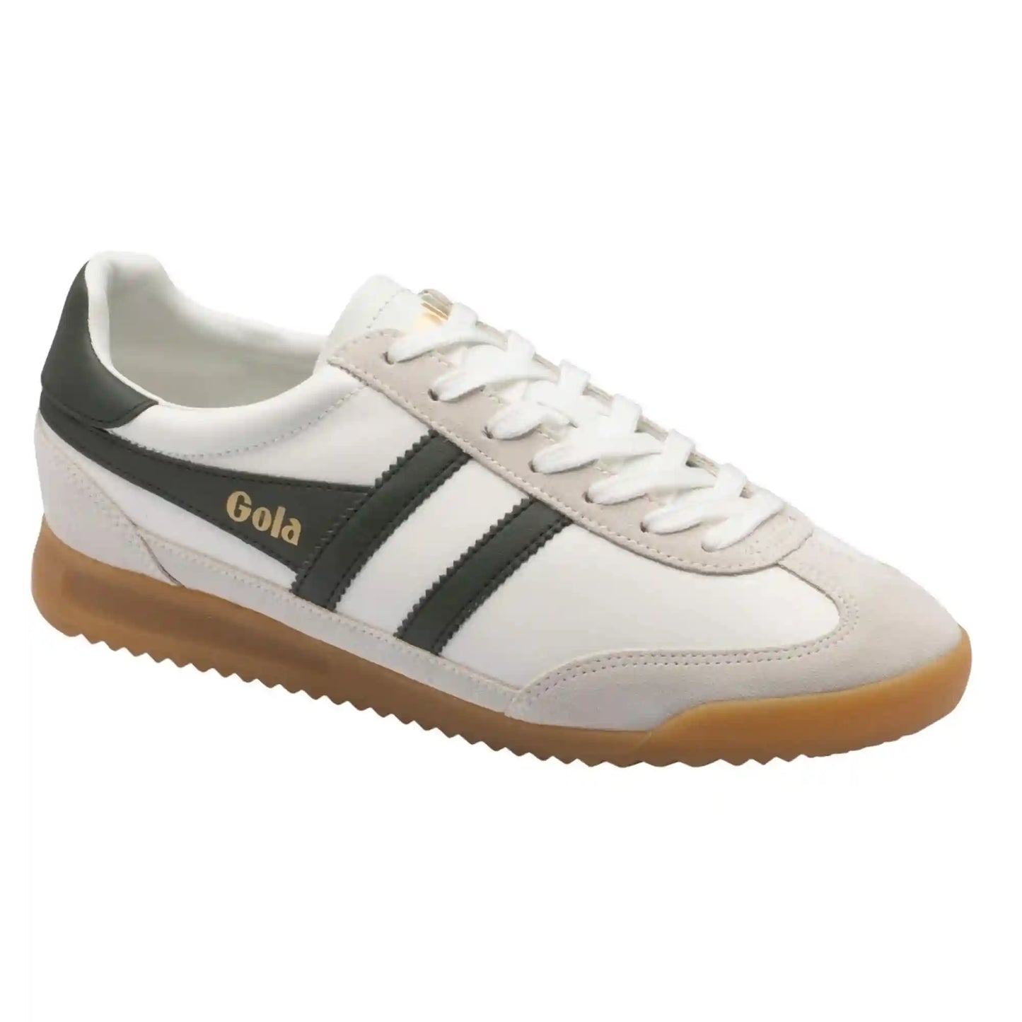 Gola Classics Men's Tornado Leather Sneakers - White/Dark Khaki