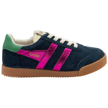 Gola Classics Kids' Elan Glitz Sneakers - Navy/Fuchsia/Emerald