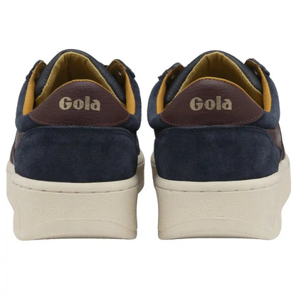 Gola Classics Men's Grandslam Suede Sneakers - Navy/Burgundy/Sun