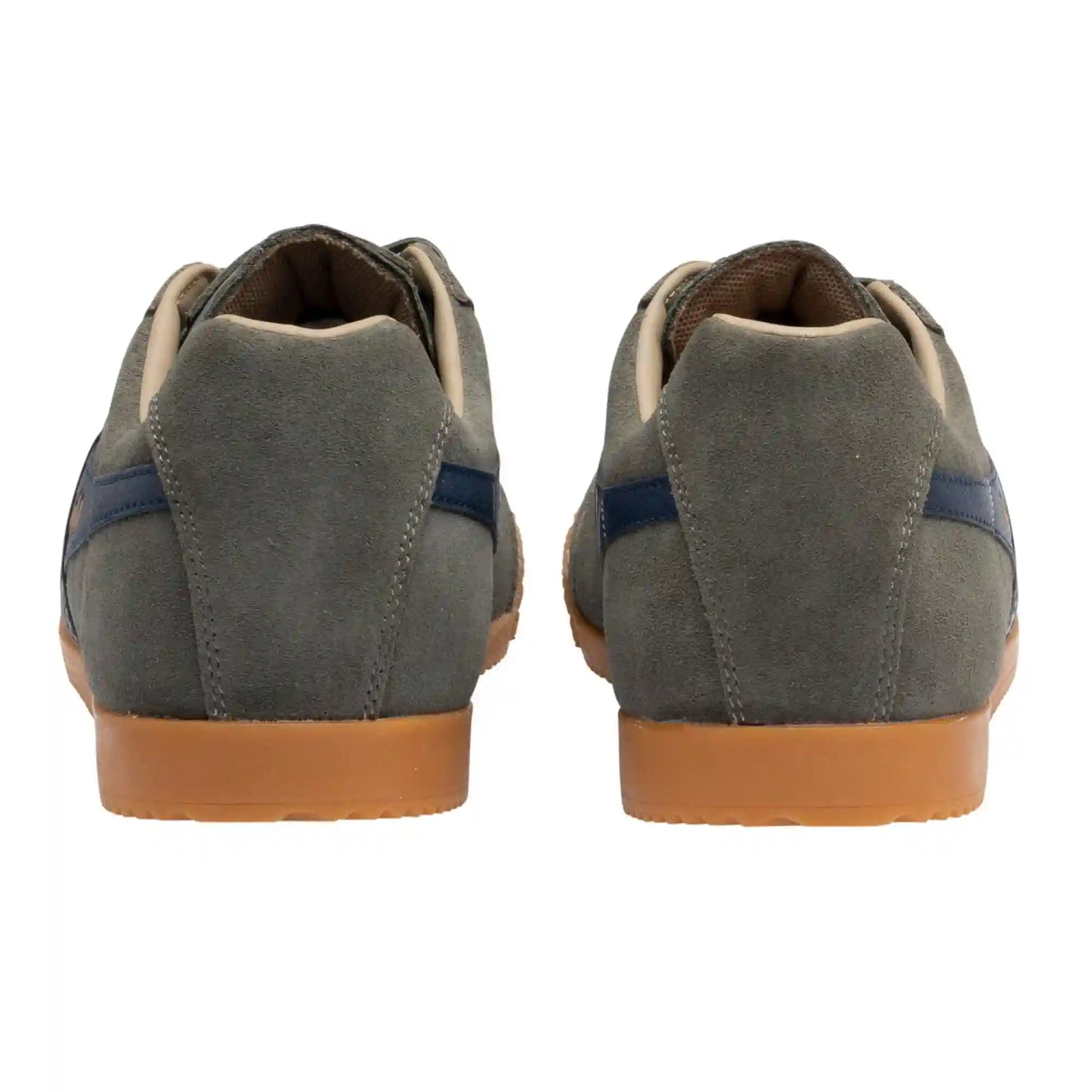 Gola Classics Men's Harrier Suede Sneakers - Conifer/Navy/Cappuccino