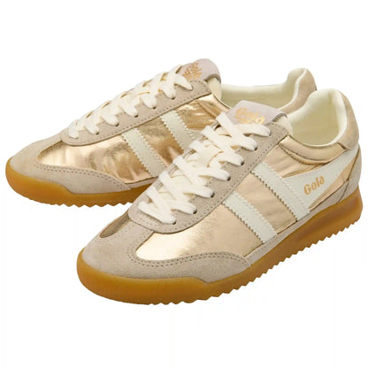 Gola Classics Women's Firefly Metallic Sneakers - Gold/Off White