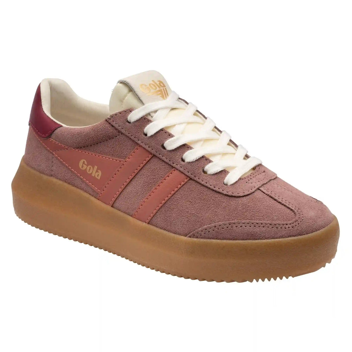 Gola Classics Women's Athena Sneakers - Brownrose/Clay/Cerise/Gum