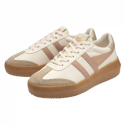 Gola Classics Women's Athena Leather Sneakers - Off White/Bone/Cameo/Gold/Gum