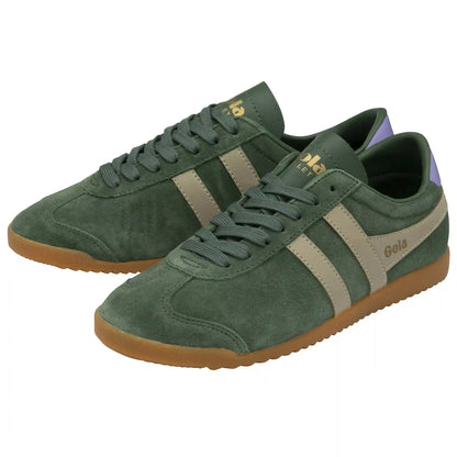 Gola Classics Women's Bullet Suede Sneakers - Evergreen/Bone/Wisteria