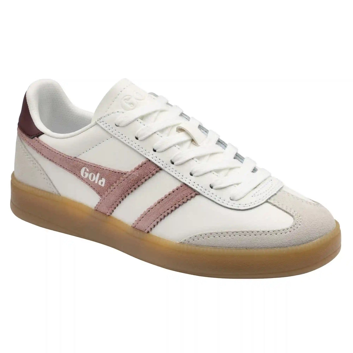 Gola Classics Women's Viper Leather Sneakers - White/Brownrose/Windsor Wine/Gum